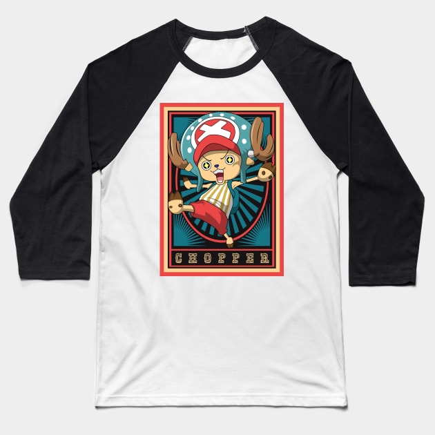 One Piece Anime - Chopper Baseball T-Shirt by mounier